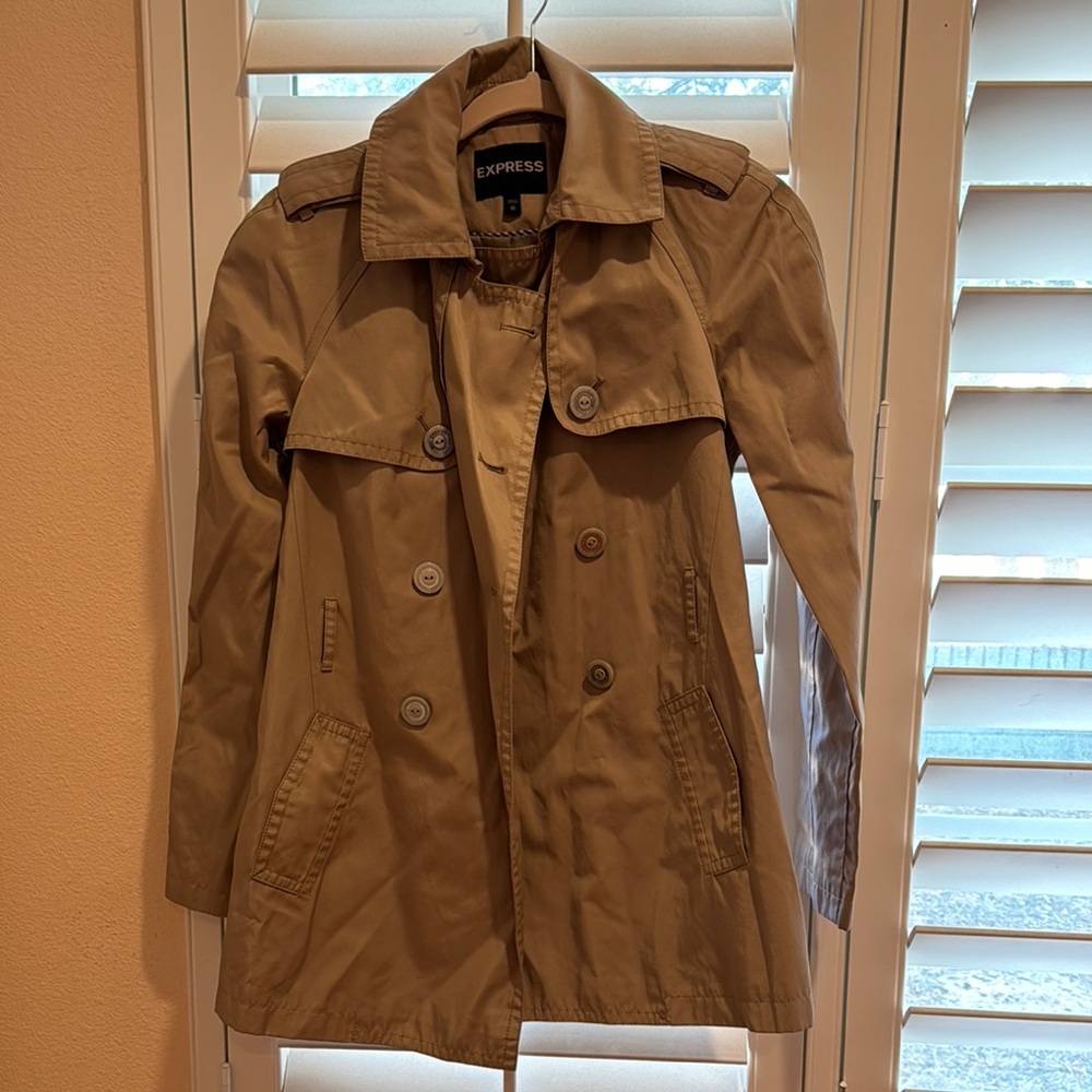 Express Beige Trench Coat